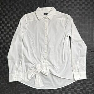 Banana Republic Dillon Fit Bow Hem Shirt – Effortless Elegance with a Twist